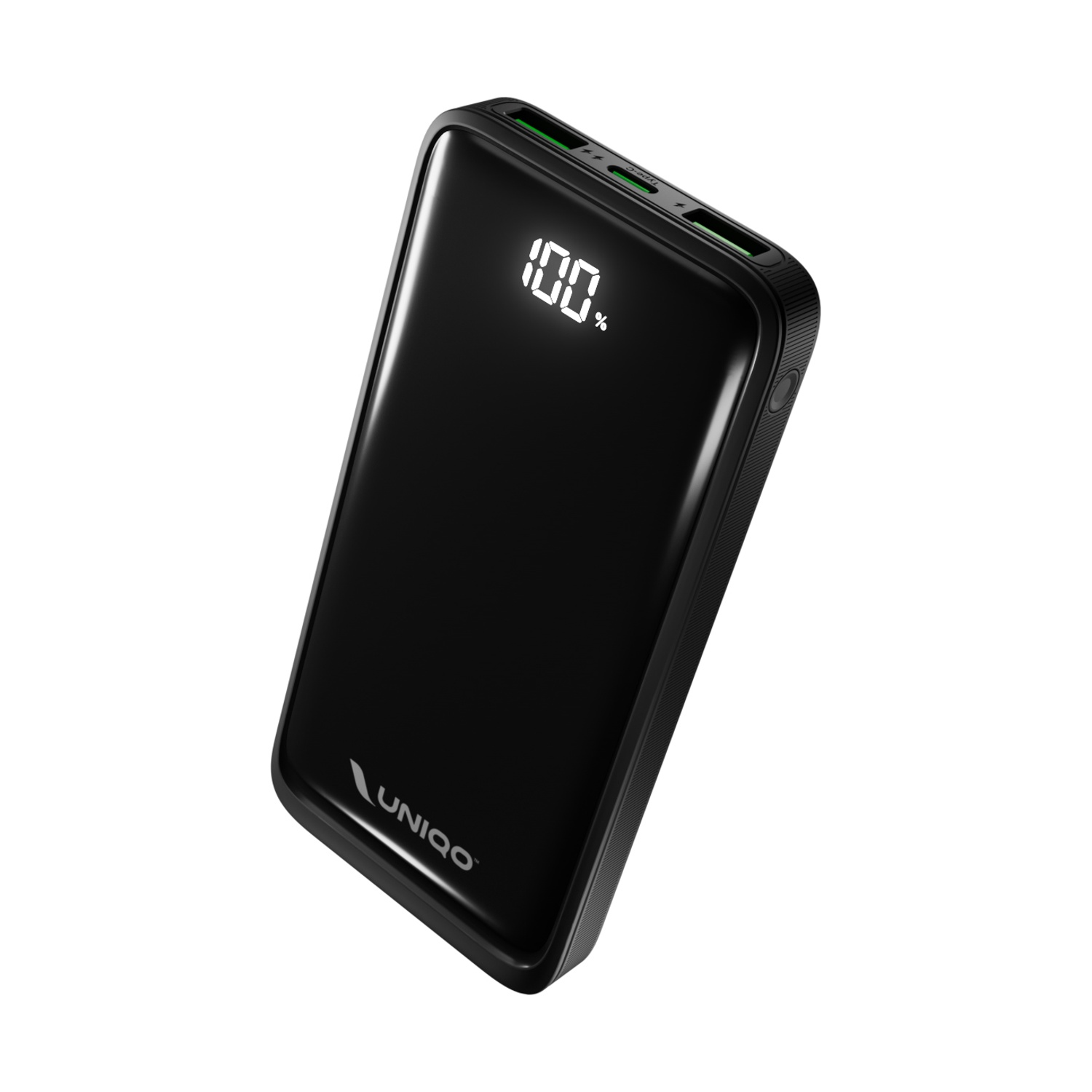 Power Bank Uniqo LCD Delivery, 20W, 10000 mAh, 2 x Usb-A 22.5W + 1 Type-C PD 20W