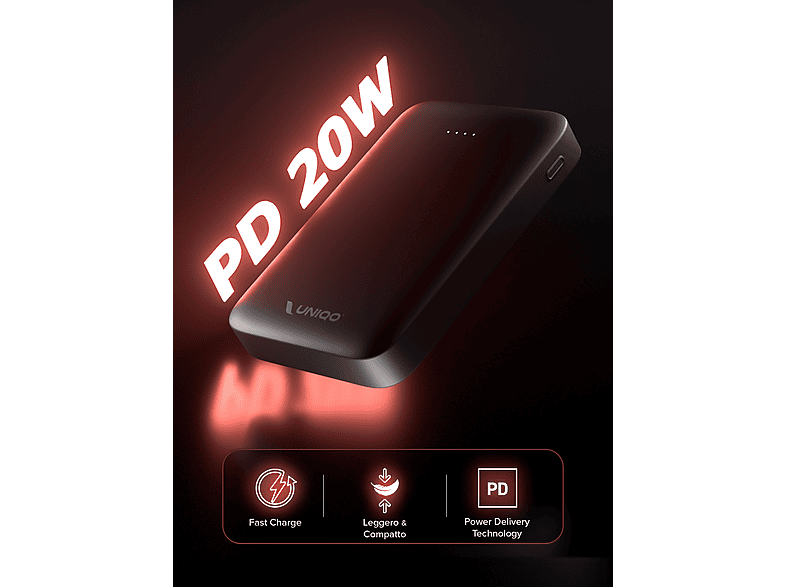 INIU Power Bank, 22.5W 10000mAh Kleine Powerbank, PD3.0 QC4.0 USB C in&out Externe Batterij, Ultra Slim Draagbare Oplader Compatibel met iPhone 16 15 14 13 12 Pro Max Samsung S23 S22 iPad Xiaomi