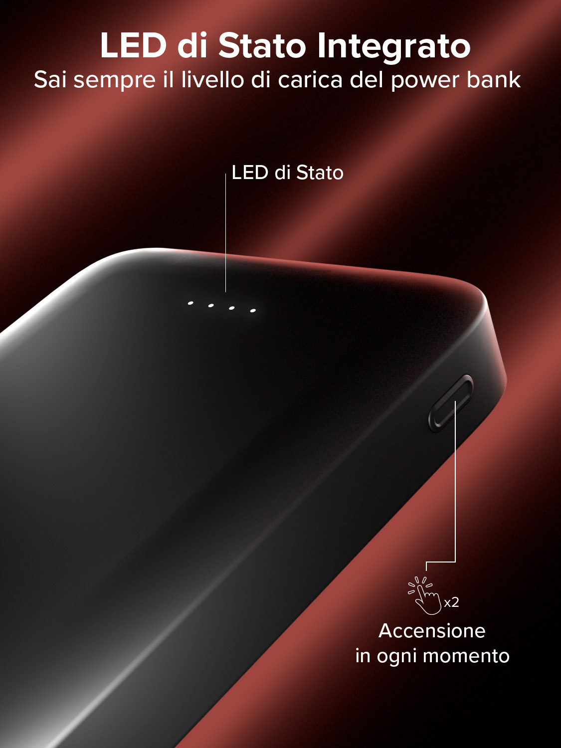 Mini Power Bank 10000mAh Con Ricarica Rapida 22.5W E Cavo USB-C Integrato: La Salvezza Per Il Tuo Smartphone! Compatta, Portatile Con Display LED. Compatibile IPhone, Xiaomi, Samsung E Altri.