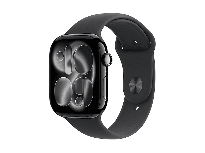 APPLE Watch Series 11 GPS, Cassa 46 mm in alluminio Jet Black con Cinturino Sport nero - S/M