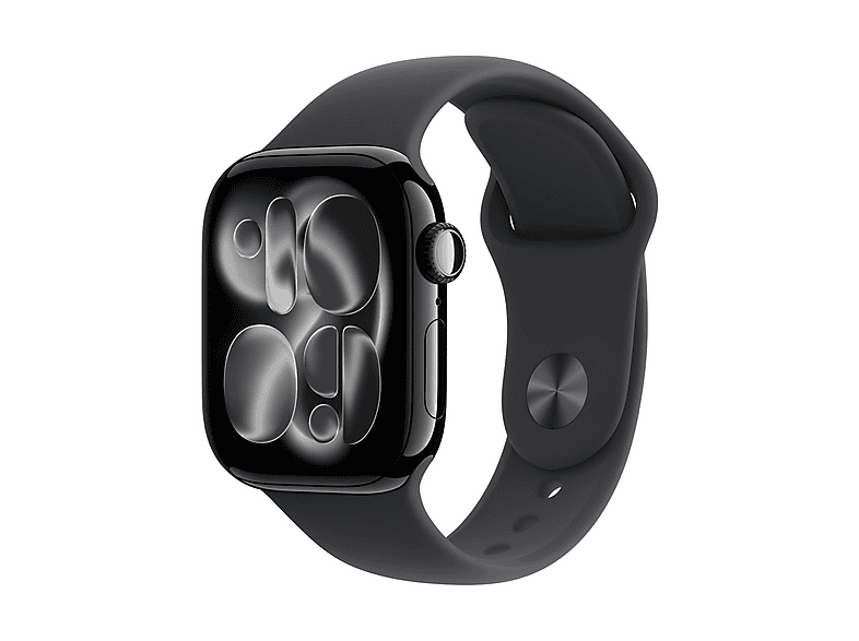 APPLE Watch Series 11 GPS, Cassa 42 mm in alluminio Jet Black con Cinturino Sport nero - S/M