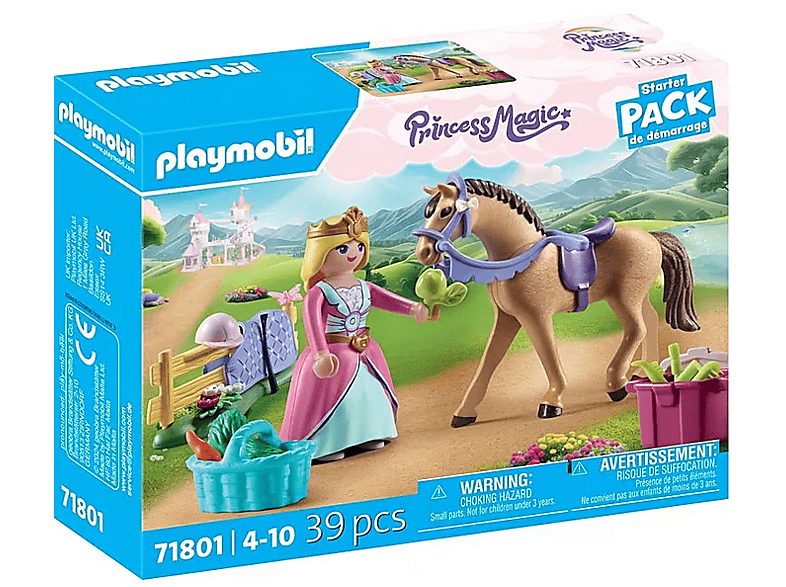 PLAYMobil 71801 Princess Magic: Starter Pack Prinzessin mit Pferd (Ab 4 Jahren); Spielfigur