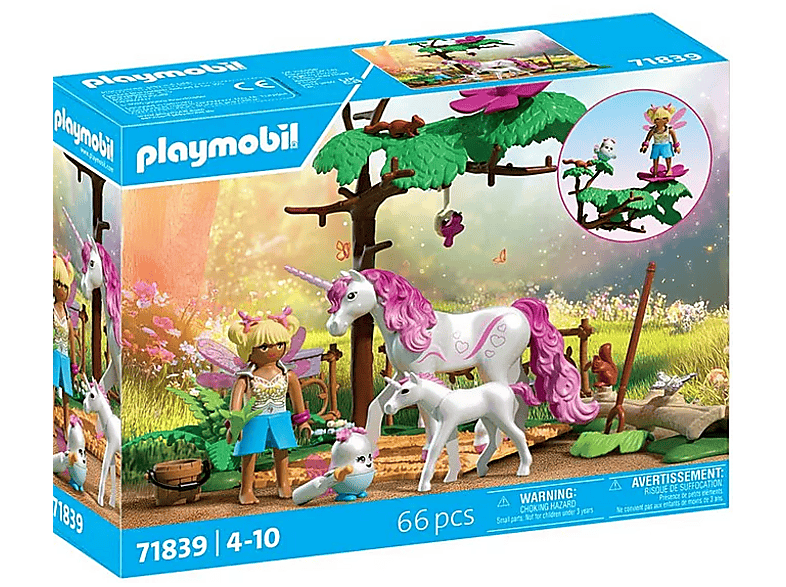 Playmobil 71839 Magic Unicorns: Zauberhafter Einhorn-Stall für Mama und Fohlen (Ab 4 Jahren); Spielfigur