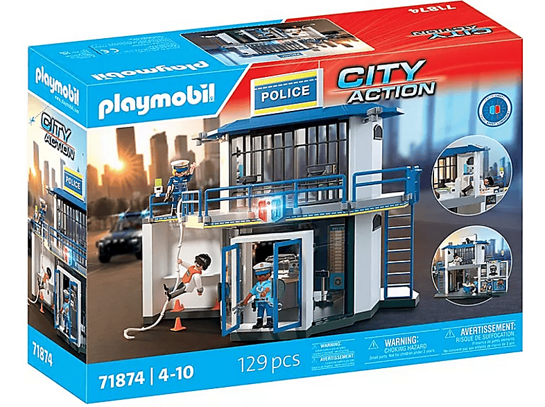 Playmobil 71874 City Action: Polizeiwache mit Fahndungsraum (Ab 4 Jahren); Spielfigur