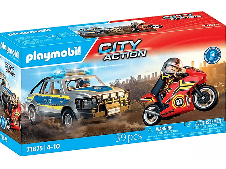 Playmobil 71875 City Action: Verfolgungsjagd mit Polizei Pick-Up; Spielfigur