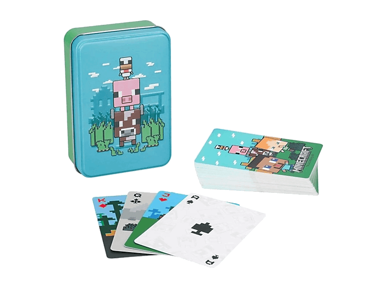 Baraja de cartas - Funko Minecraft Playing Cards, 52 + 2 comodines, Producto oficial