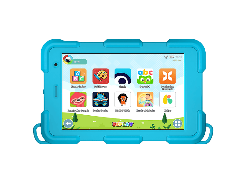 Deplay Kids Tablet Smart 5+ 8 inch, 64 GB, Wi-Fi & 4G, Blauw