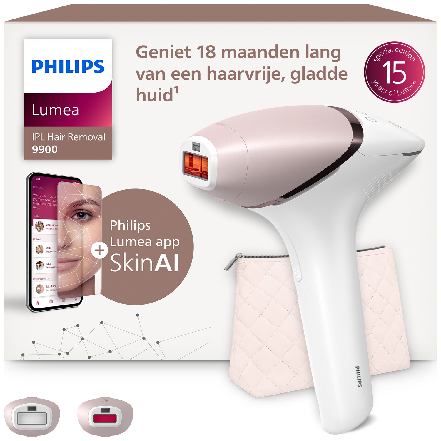 Philips Bri950/02 Lumea Prestige 9900 Series Skin Ai Ipl-apparaat Wit