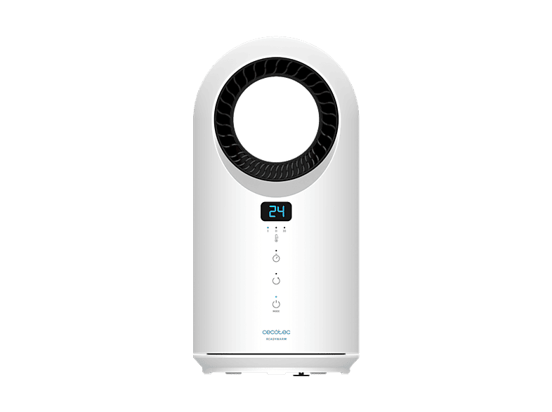 Calefactor - Cecotec Ready Warm 8200 Bladeless, 1500 W, Mando a distancia, Táctil, Pantalla LED, 3 modos, oscilación y sistema de seguridad, Blanco
