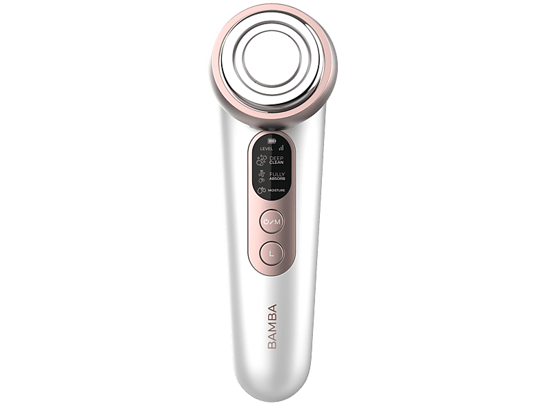 Limpiador facial - Cecotec FaceCare LightSonic, Masajeador con fototerapia luz azul y roja, Funcion calor, Vibración microcorrientes EMS, Blanco