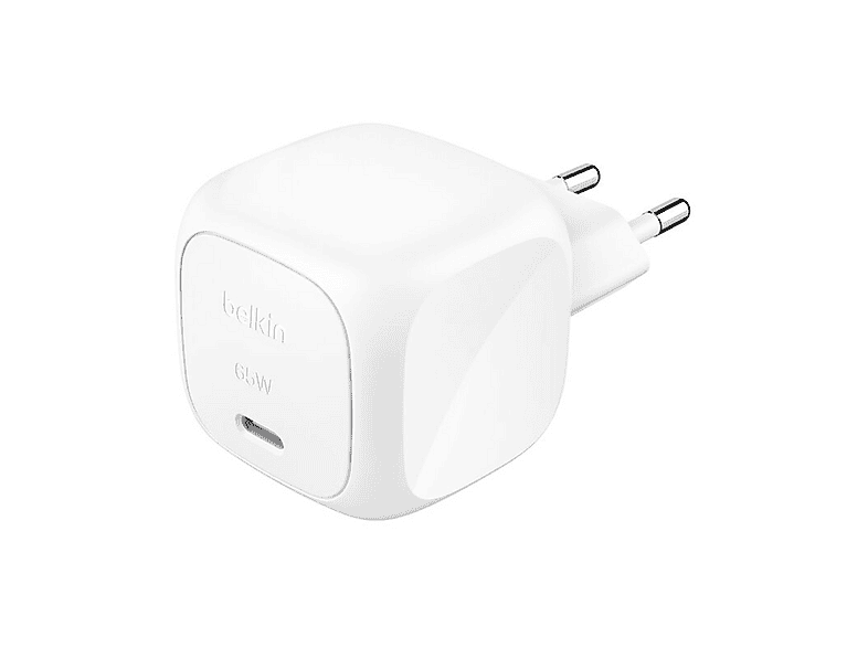 Caricabatteria Belkin Caricatore 65W Usb-C da 65W, Bianco