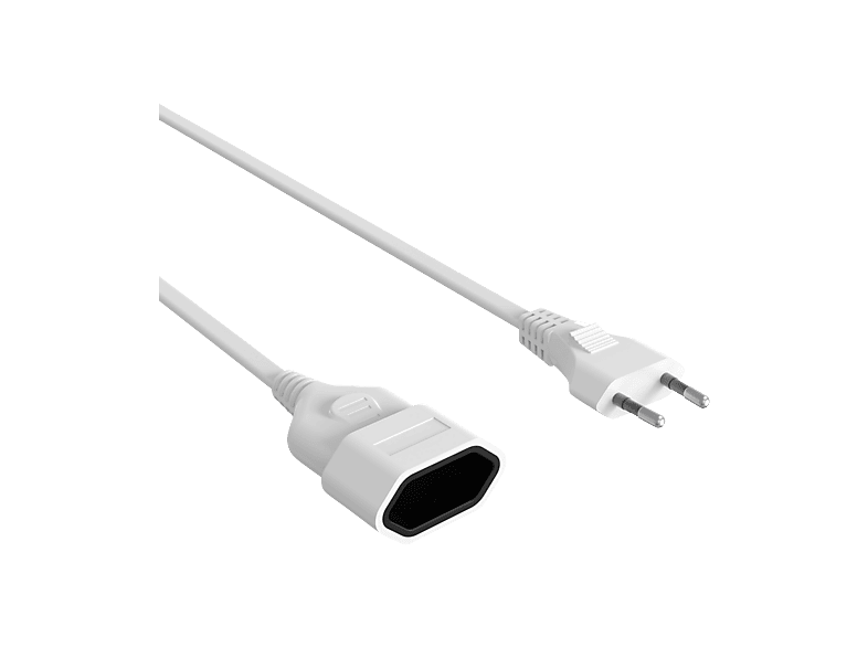 ISY IPK-1030 Euro Verlängerungskabel (Euro- Stecker auf Euro- Steckdose, 3m