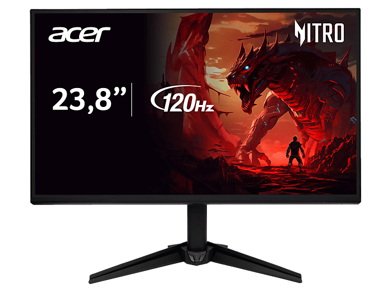 ACER Nitro QG241Y G 23,8 Zoll  Full-HD  Gaming Monitor  1 ms Reaktionszeit 120 Hz 