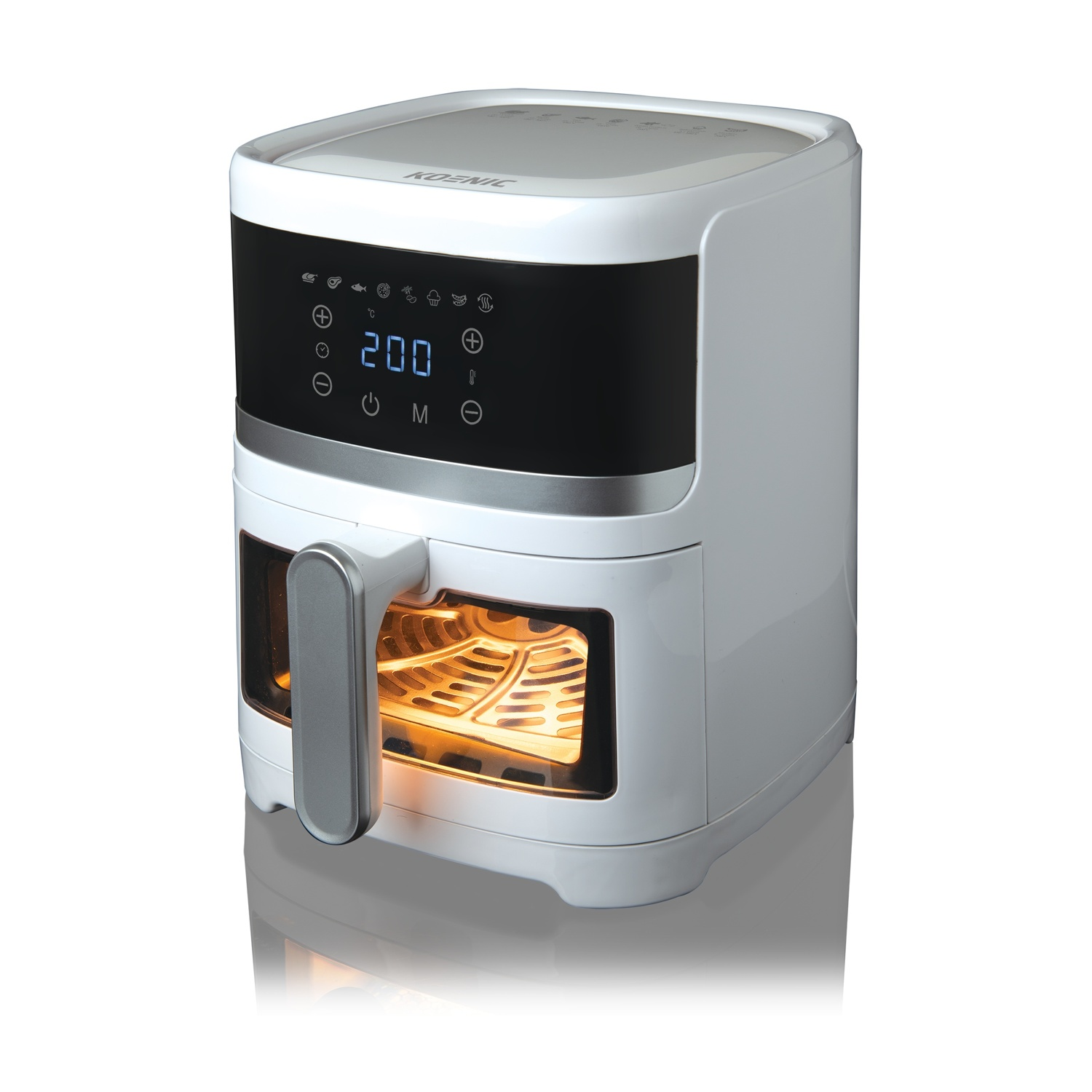 Koenic KAF 41323 W Friggitrice AD Aria, capacità 3,7 l, Max potenza 1300 W, da 80 °C a 200