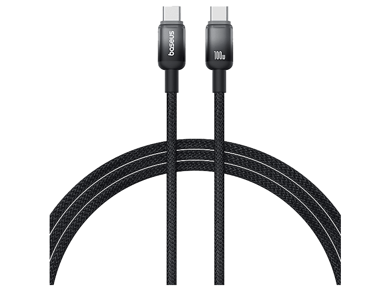 REACONDICIONADO Seminuevo Muy bueno Cable USB-C - Baseus Dura, Tipo-C a Tipo-C, 100 cm, Carga ultrarrápida, Protección inteligente sobrecargas