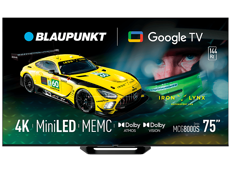 Telewizor BLAUPUNKT 75MCG8000S 75" MINILED 4K 144Hz Google TV Dolby Atmos Dolby Vision HDMI 2.1