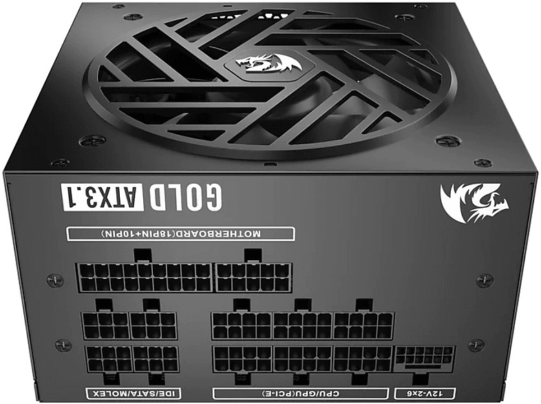 Zasilacz REDRAGON Master GC-MS03 1000W 80 Plus Gold ATX 3.1 Czarny – zdjęcie 2