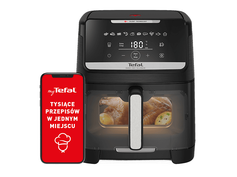 Air Fryer Frytkownica beztłuszczowa TEFAL EY8468E0 Easy Fy Silence 7l cicha praca