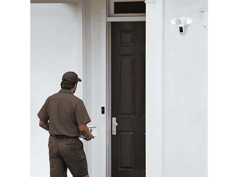 Thumbnail - RING Floodlight Cam Wired Plus - White, Überwachungskamera