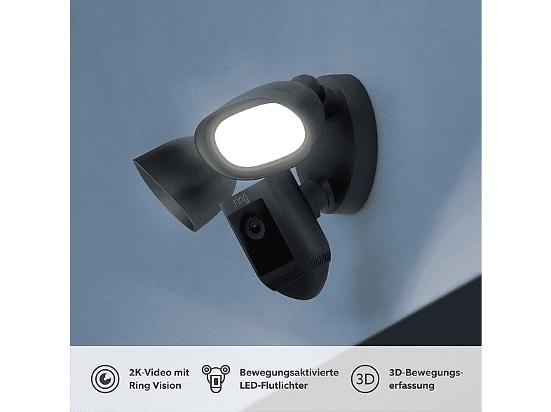 RING Floodlight Cam Wired Pro, Kamera
