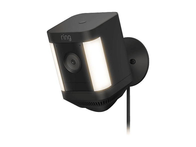ring Spotlight Cam Plus, Überwachungskamera (Anzahl Kameras: 1, für Außen, Nachtsichtfunktion, HD, Schwarz)