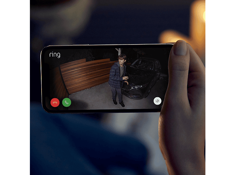 ring Spotlight Cam Plus, Überwachungskamera (Anzahl Kameras: 1, für Außen, Nachtsichtfunktion, HD, Schwarz) — Foto 4 von 5