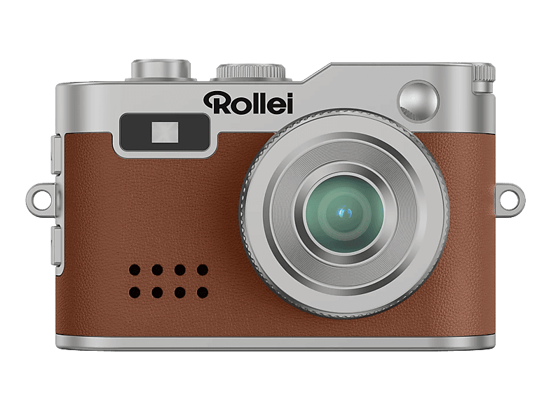 ROLLEI Mini Digitalkamera Braun, Kein opt. Zoom, LCD