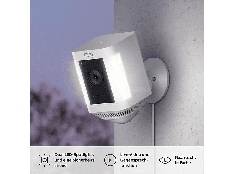 Thumbnail - RING Spotlight Cam Plus - Plug-In., Überwachungskamera
