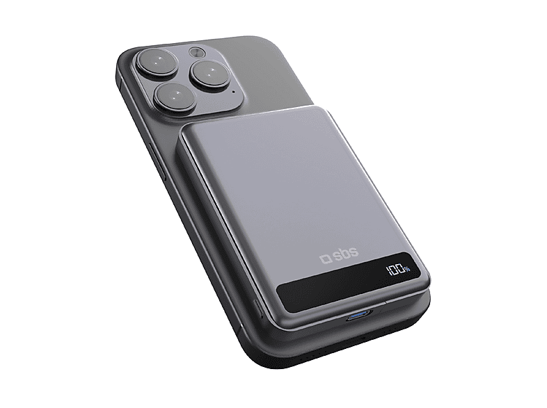 Powerbank MagSafe SBS Solid State PD 20W 5000 mAh, Nero