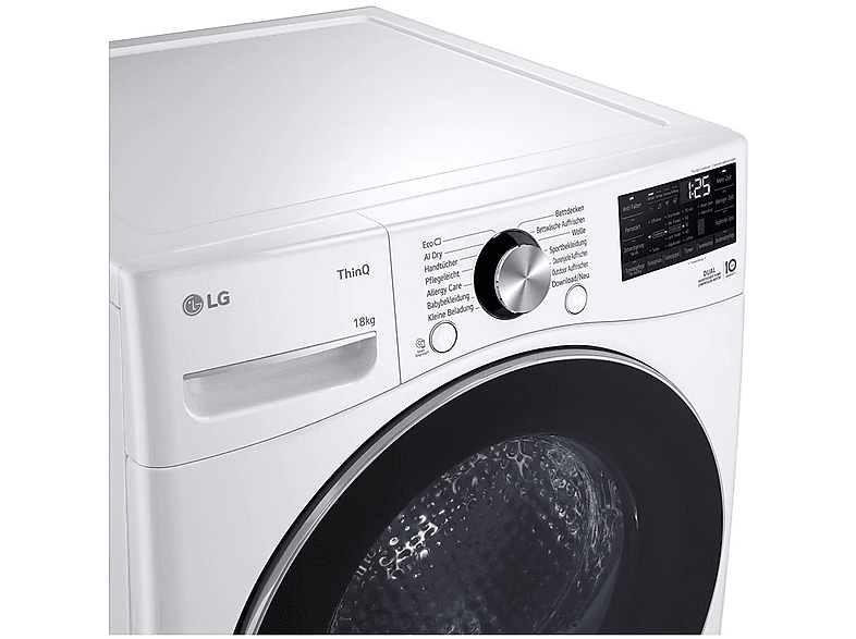 LG RT18VT Wäschetrockner Freistehend Frontlader 18 kg Weiß