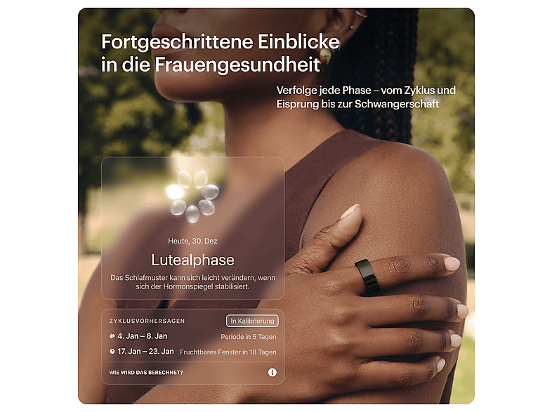 ULTRAHUMAN Ring AIR – Schlaf- und Fitness-Tracker, Smart für Frauen Männer, Aster Black (Größe 14) Smartring