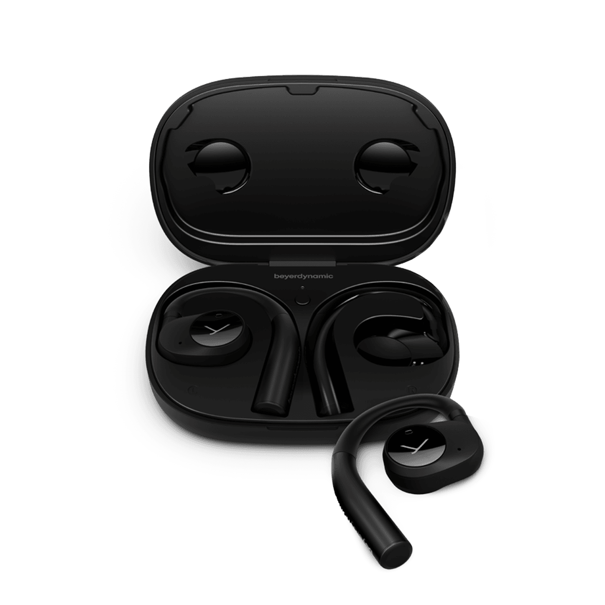 BEYERDYNAMIC Verio 200 TWS vezeték nélküli nyitott fülhallgató mikrofonnal, fekete (226460)