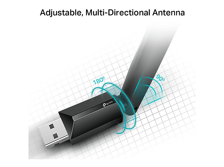 Thumbnail - TP-LINK Archer T2U Plus AC600 USB-Stick WLAN Adapter