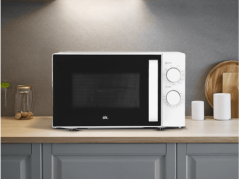 OK. OMWG 2024-1 W, Mikrowelle (700 Watt, Grillfunktion)