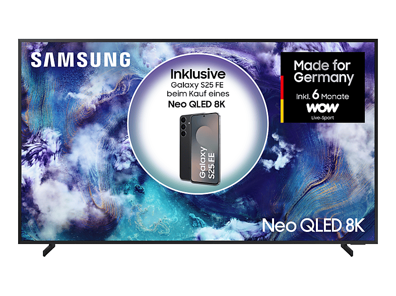 SAMSUNG GQ75QN900F Mini LED / Neo QLED 8K TV (75 Zoll 189 cm, 8K, SMART TV)