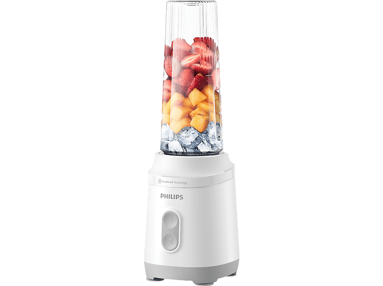 Philips HR2670/00 Opal Standmixer mit Blend & Go-Trinkbecher (Schwarz, 350 Watt, 0.6l effektives Volumen, max. 0.8 l)