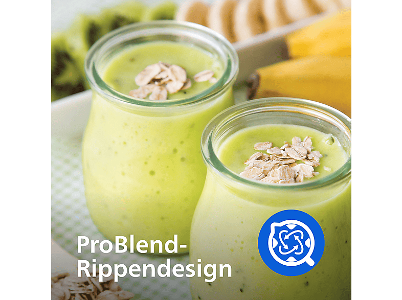 Philips HR2670/00 Opal Standmixer mit Blend & Go-Trinkbecher (Schwarz, 350 Watt, 0.6l effektives Volumen, max. 0.8 l) — Foto 4 von 5