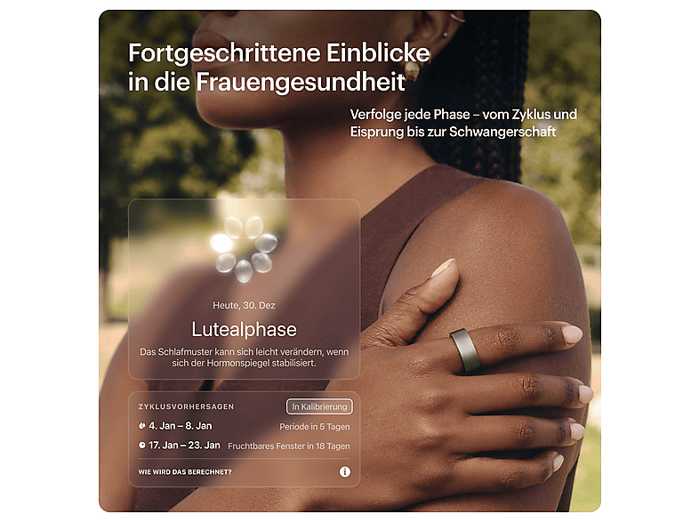 Thumbnail - ULTRAHUMAN Ring AIR – Schlaf- und Fitness-Tracker, Smart für Frauen Männer, Raw Titanium (Größe 7) Smartring