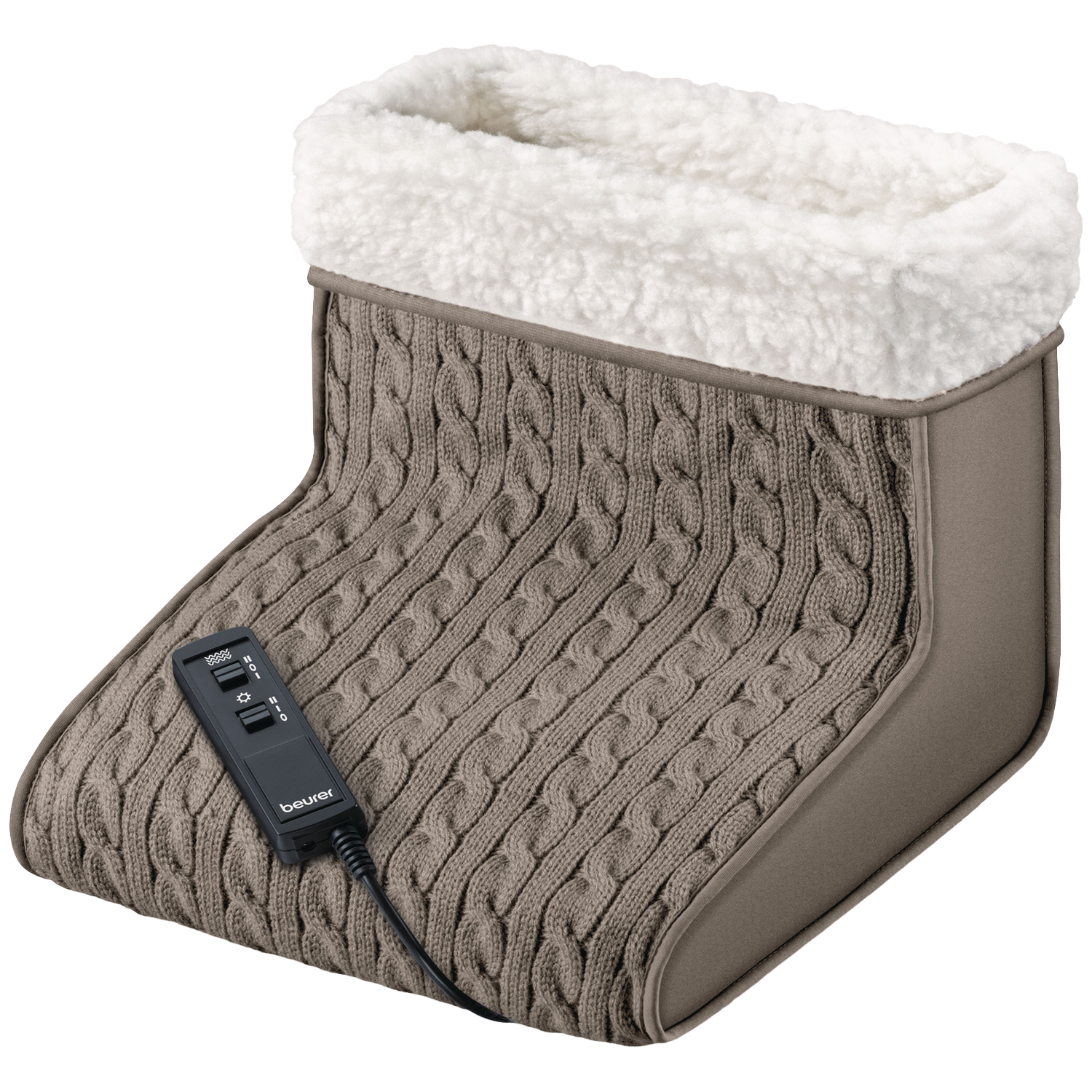 Beurer Fwm 45 - 2-in-1 Elektrische Voetenwarmer Met Massagefunctie Bruin