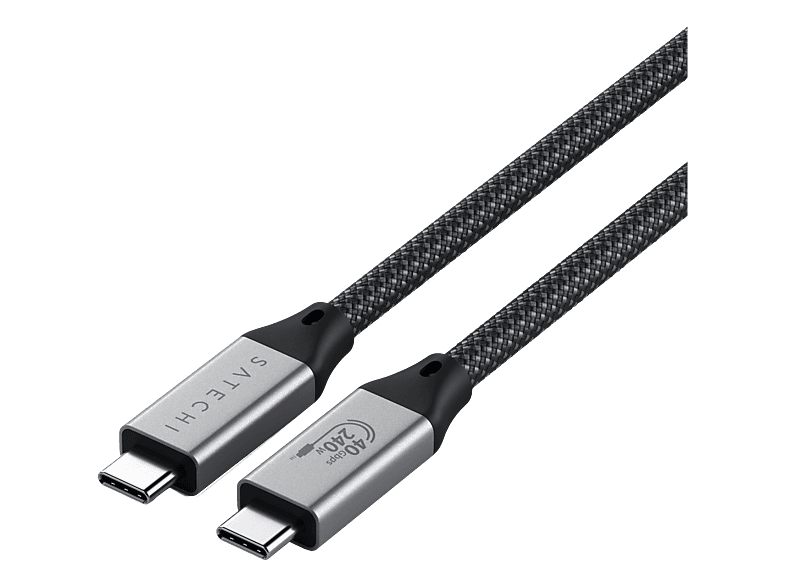 SATECHI ST-YU4120K USB4 V2 Pro Kabel, Grau/Space Gray