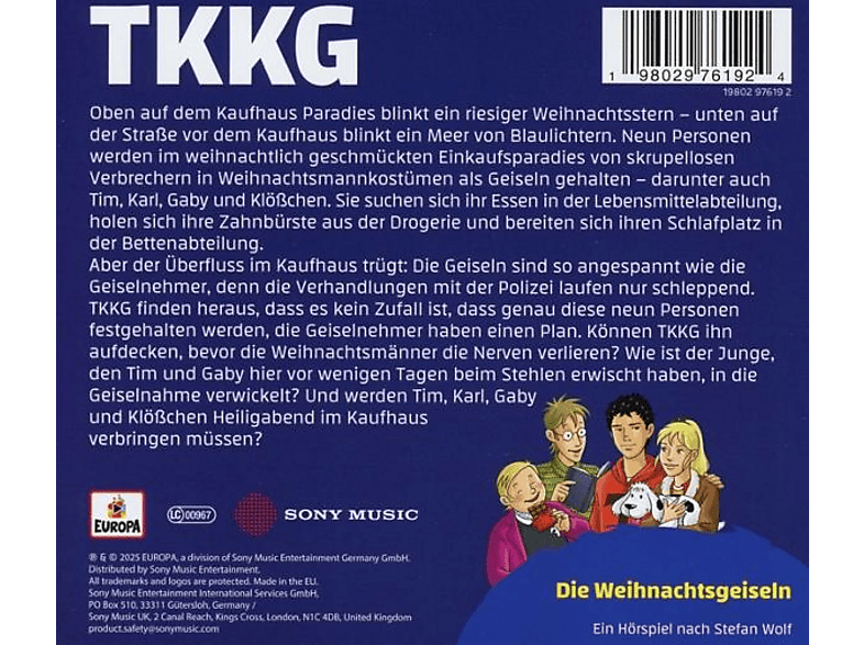 Tkkg - Die Weihnachtsgeiseln (Adventskalender) [CD] — Foto 2 von 2