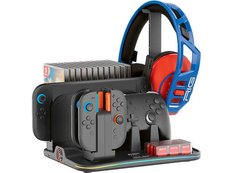 Nacon RGB Ladestation Dock´N Store XL schwarz für Nintendo Switch 2 Ladestation