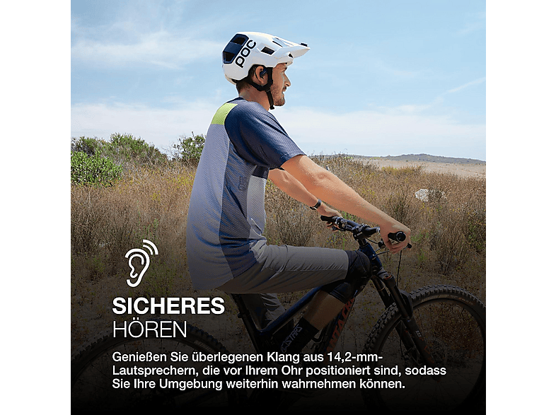 JLAB JBuds Open Sport 2, In-ear Kopfhörer Bluetooth Schwarz