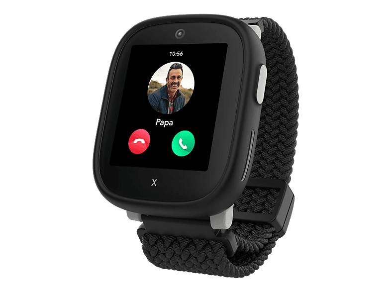 XPLORA X6Play (2.Gen) Smartwatch für Kinder Kunststoff Textil (elastisch), 90 - 146 mm, Schwarz