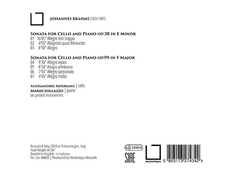 Thumbnail - Andriani,Alessandro/Sollazzo,Mario - Cellosonaten auf Originalinstrumenten (CD)