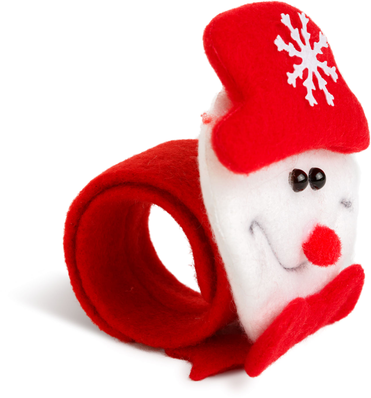 @HOME-XMAS Karácsonyi dekoráció, karkötő, kontykészítő, hóember, 21 x 8 cm (59737B)