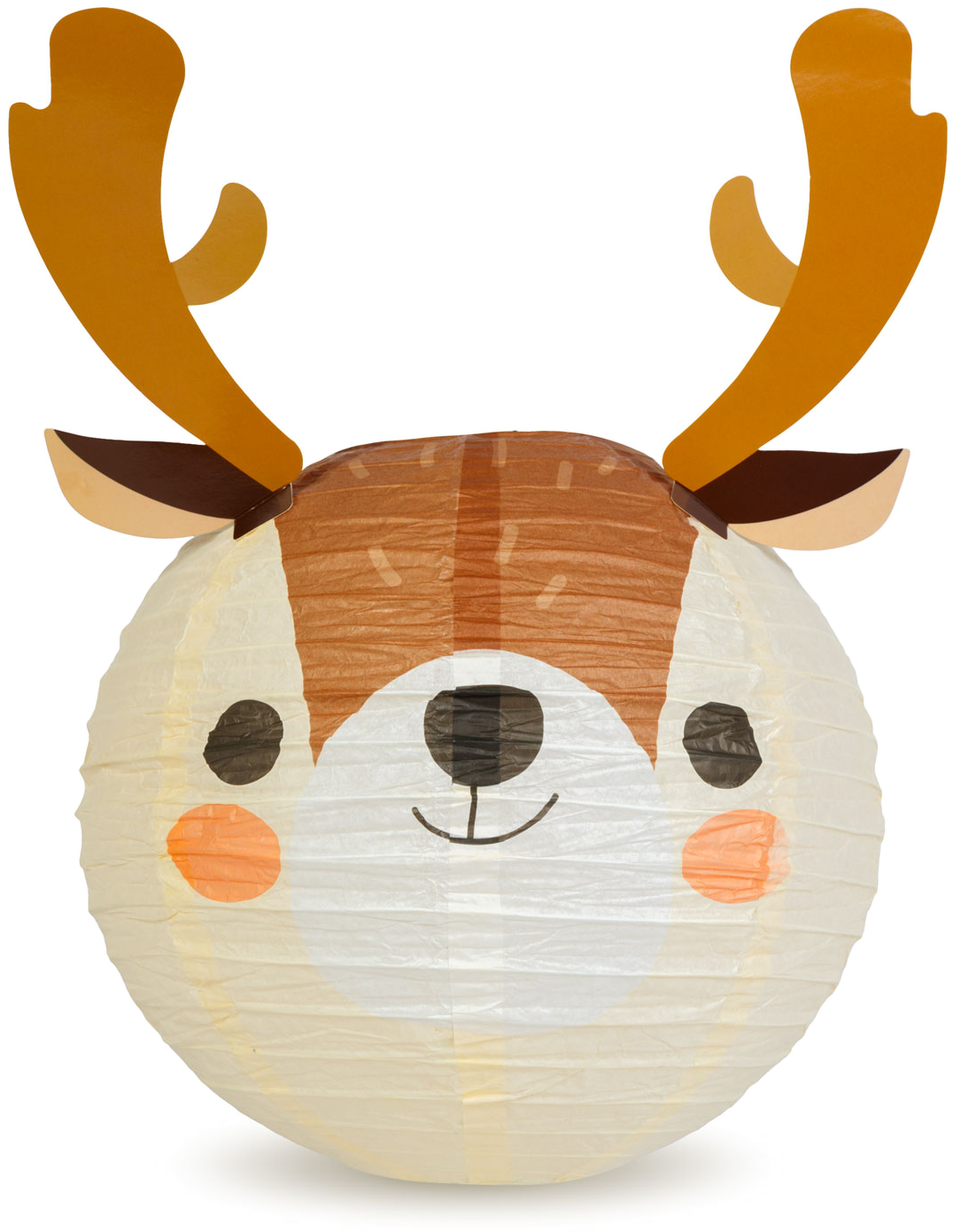 @HOME-XMAS Karácsonyi lampion, rénszarvas, papír, 30 cm (59739C)