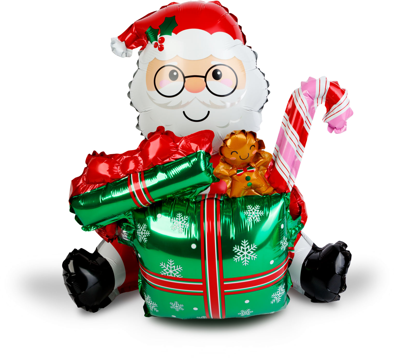 @HOME-XMAS Karácsonyi lufi, Mikulás, 60 x 65 cm (59743A)