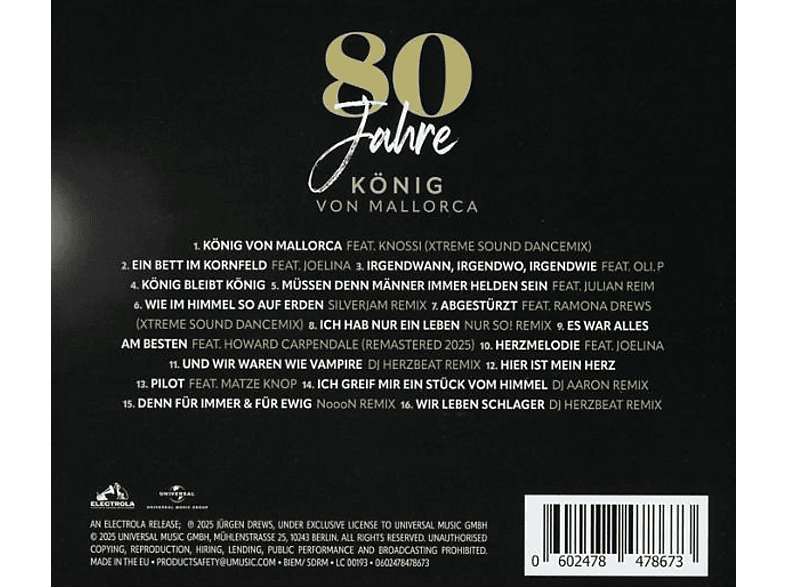 Jürgen Drews - 80 Jahre König von Mallorca (CD)