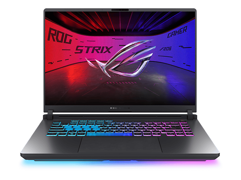 ASUS ROG Strix G16 G615LW-RV241W, Gaming Notebook, mit 16 Display, Intel® Core™ Ultra 9 Prozessor 275HX (36 MB Cache, bis zu 5.40 GHz), 64 GB RAM, 2 TB SSD, NVIDIA GeForce RTX™ 5080, Eclipse Gray, Windows 11 Home